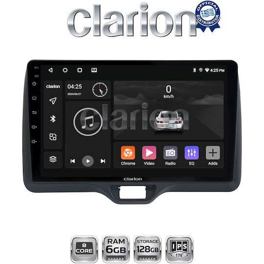 Clarion Gl53554h OEM Multimedia Car Audio System Toyota Yaris 2020 > 2023 CarPlay Android Auto BT GPS Wi-Fi GPRS Electriclife