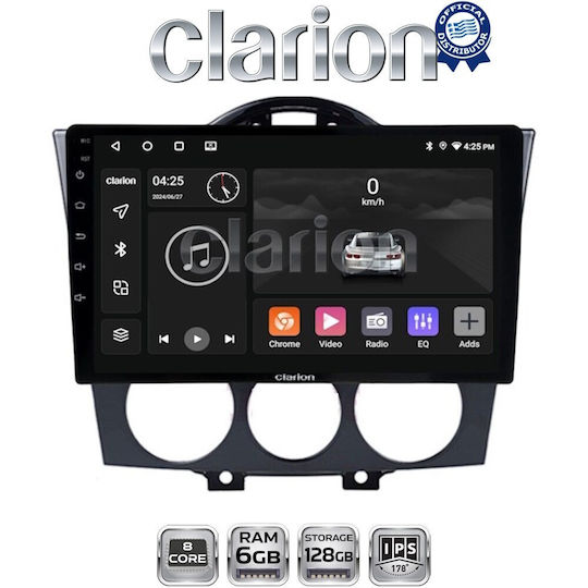 Clarion Gl53304 Екран OEM Мултимедия Автомобилни Аудио Системи Mazda RX8 2001 > 2008 CarPlay Android Auto BT GPS Wi-Fi GPRS Electriclife