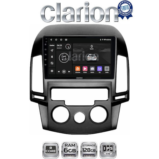 Clarion Gl53043ac Екран OEM Мултимедия Автомобилни Аудио Системи Hyundai I30 2007-2012 CarPlay AndroidAuto BT GPS WiFi GPRS Electriclife