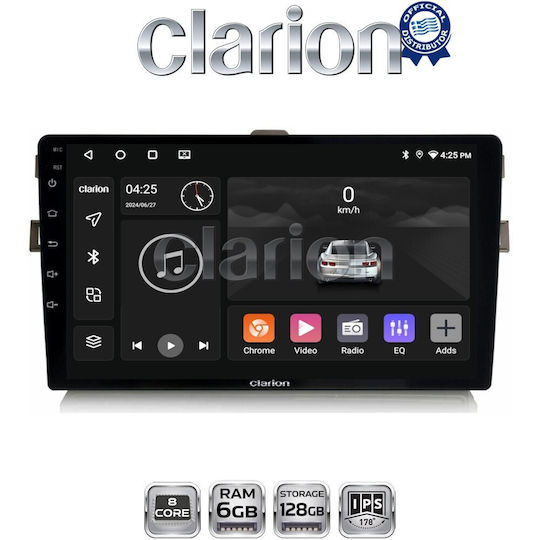 Clarion Gl53028 OEM Multimedia Auto-Audiosystem für Toyota Auris 2007 > 2012 CarPlay AndroidAuto Bluetooth GPS Wi-Fi GPRS ElectricLife