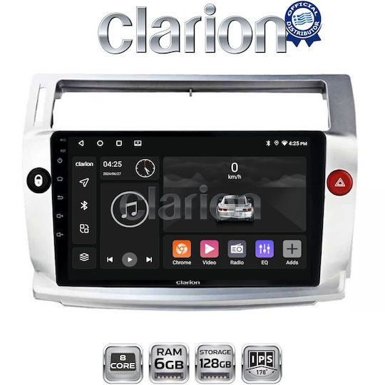 Clarion Gl53088 OEM Multimedia Car Audio System Screen Citroen C4 2004 > 2011 CarPlay Android Auto BT GPS Wi-Fi GPRS Electriclife