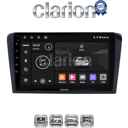 Clarion Gl53161 Екран OEM Мултимедия Автомобилни Аудио Системи Mazda 3 2003 > 2008 CarPlay AndroidAuto BT GPS WiFi GPRS ElectricLife