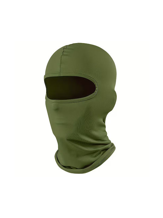 Full Face Motorcycle Rider Balaclava Made of Polyester Khaki Colour