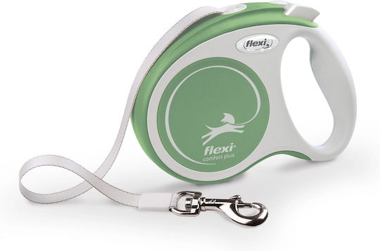 Flexi Сгъваем Каишка/Водач За Куче Каишка Leash Comfort В Зелен Цвят 5m