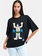 Women's Oversized Black T-shirt