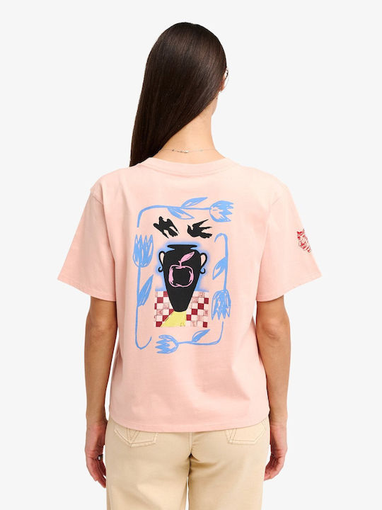 Damen T-shirt Dusty Pink