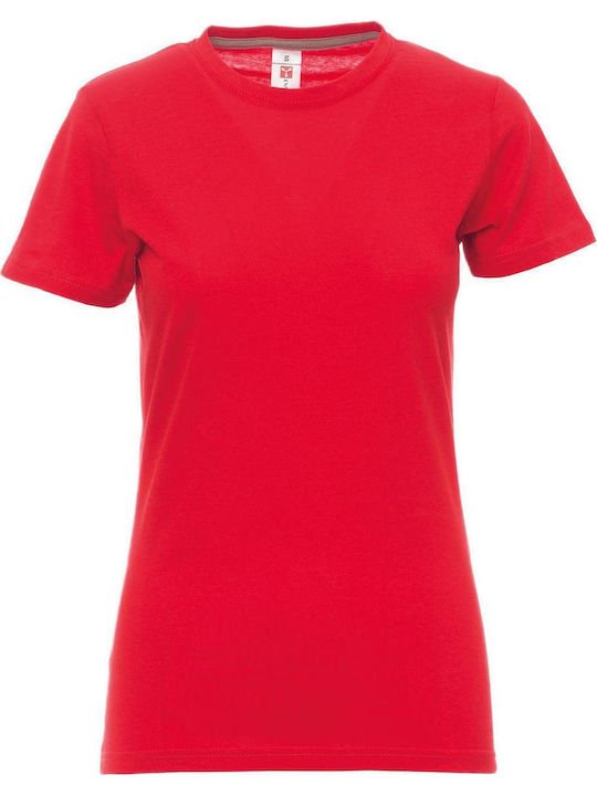 Payper Γυναικείο Διαφημιστικό T-shirt Κοντομάνικο Red