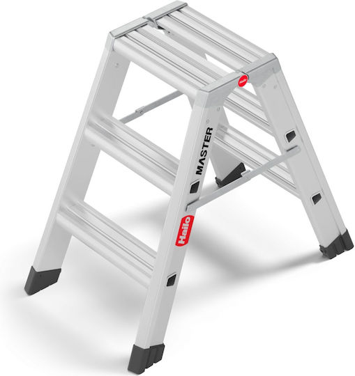 Hailo Hailo Aluminum Step Ladder 3 Steps 24cm