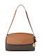 Pouchette Damen Schultertasche Braun