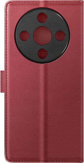 Mayaxess 2 În 1 Husa Wallet Honor Magic 8 Lite Capac Detasabil Bordo