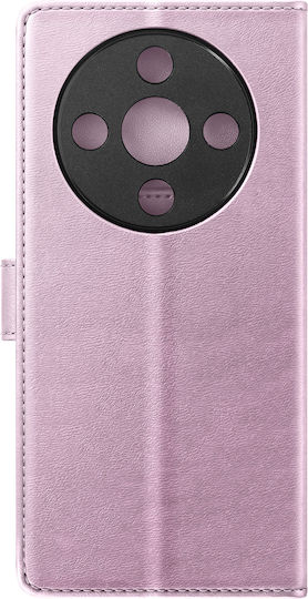 Mayaxess 2 În 1 Husa Wallet Honor Magic 8 Lite Capac Detasabil Roz Șampanie
