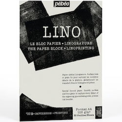 Pebeo Lino Printing Sketch Pad A4 105gr 30 Sheets 141540