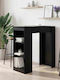 Bar Table Wooden Black Oak 95x47x103.5 cm