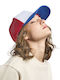 Atlantis S-rapper Cotton Five-Leaf Hat Trucker Mesh Organic & Recycled Cotton White Red Royal Blue