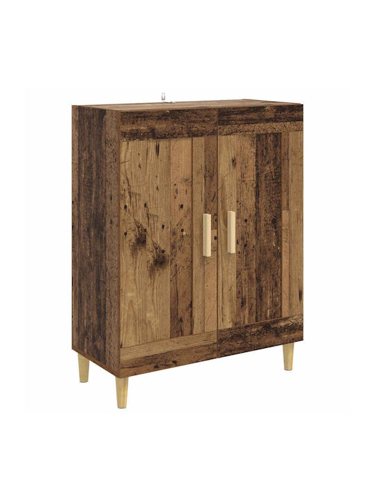 Μπουφές Ξύλινος Παλαιωμένο Ξύλο 69.5x34x90cm