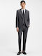Henry Getlin Winter Men's Suit with Vest Slim Fit Grey