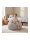 Pouf Sessel Grau 70x70x53cm