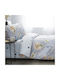 Vesta Home Σετ Σεντόνια Μονά με Λάστιχο Βαμβακερά Peter 170x260cm 3τμχ
