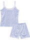 Ansin Summer Women's Pyjama Set Blue