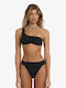 Sun Bikini Mit Einer Schulter Schwarz Pebble Schulter Tank