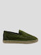 Leather Men's Moccasins In Green Colour Mocasin Serraje Hombre