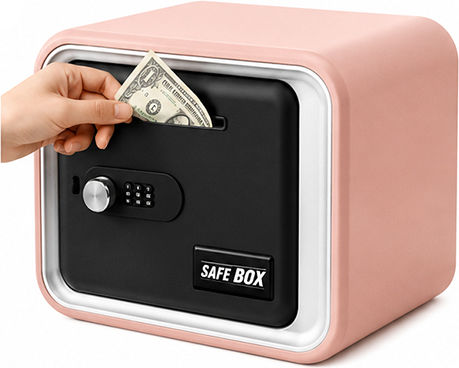 Safe Box Piggy Bank Mzl6811a Pink