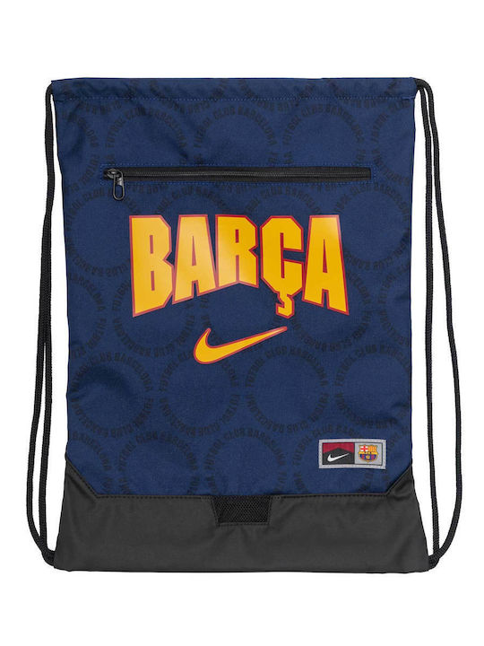Nike Fc Barcelona Τσάντα Πλάτης Γυμναστηρίου Μπλε