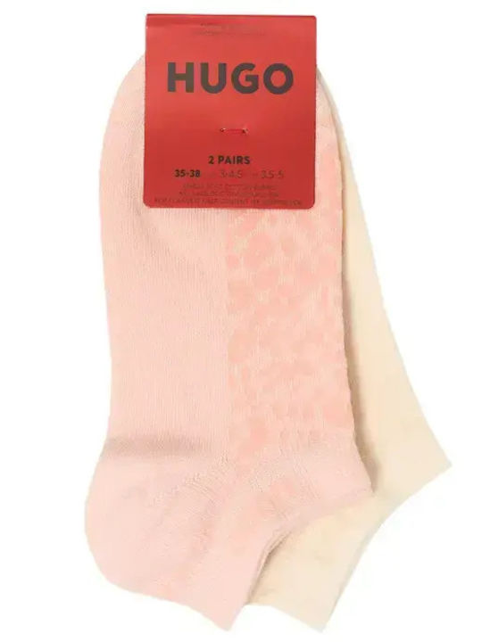 Hugo Γυναικείες Κάλτσες Ροζ 2Pack