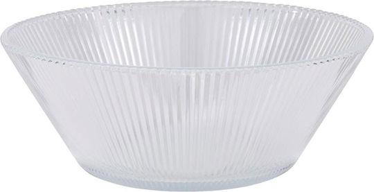 Atmosphera Salatschüssel Glas Weiß 22x8cm