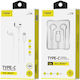 Foneng Wired In-ear Headphones Foneng T36 Usb-c Microphone 1.2m White