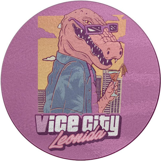 Koupakoupa Vice City Leonida Schneidebrett Glas 30x30cm