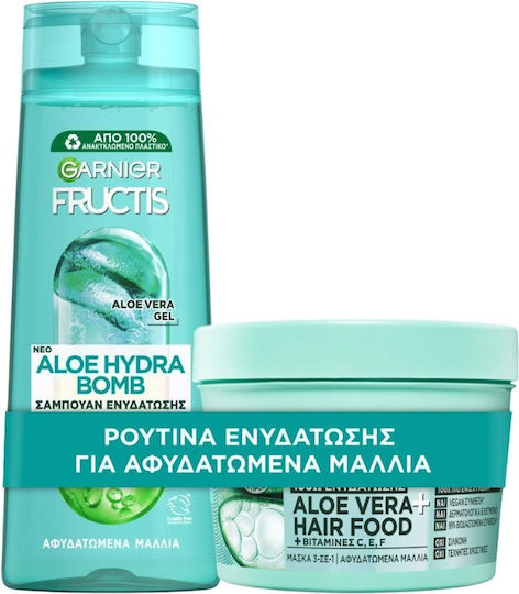 Garnier Aloe Vera Σετ Περιποίησης Μαλλιών Ενυδάτωσης με Σαμπουάν & Μάσκα 2τμχ