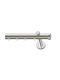 Viometale Galaxy Gilda One-Way Curtain Track Metallic In Silver Colour 160cm 22.07.160.P7