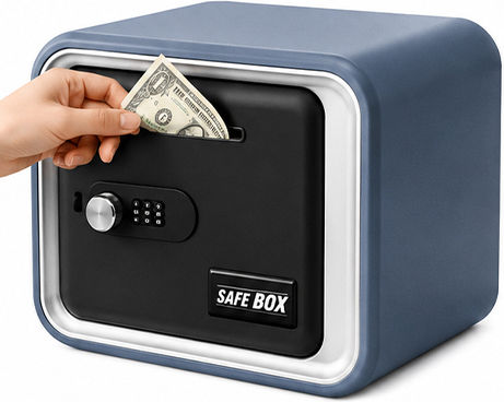 Safe Box Piggy Bank Mzl6811a Blue