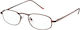 Optix Vision Reading Glasses +2.25 In Brown Colour 4381GUN2255