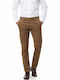 Herrenhosen Chino in Reguläre Passform Tabac Braun