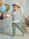 Lollipop Costum De Botez Pentru Băiat Verde