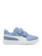 Courtflex V3 V Kinder Sneakers mit Bügel- und Schleifenverschluss Hellblau