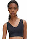 Calvin Klein Invisibles Бралет F4708-bk-s 31-22 С V-образно деколте Подплатен Черен