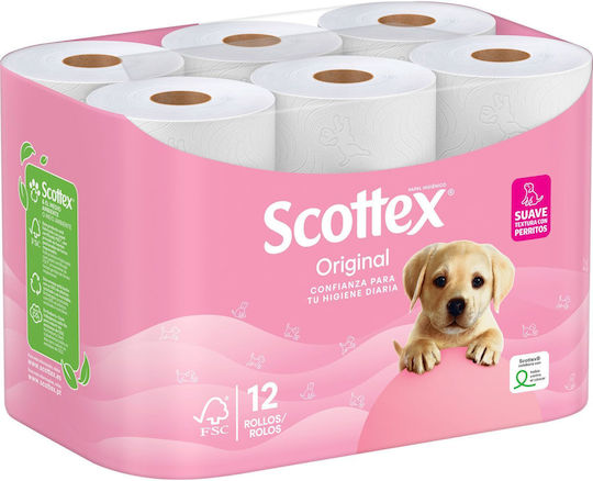 Scottex Toilettenpapier 12 Rollen 2 Lagen