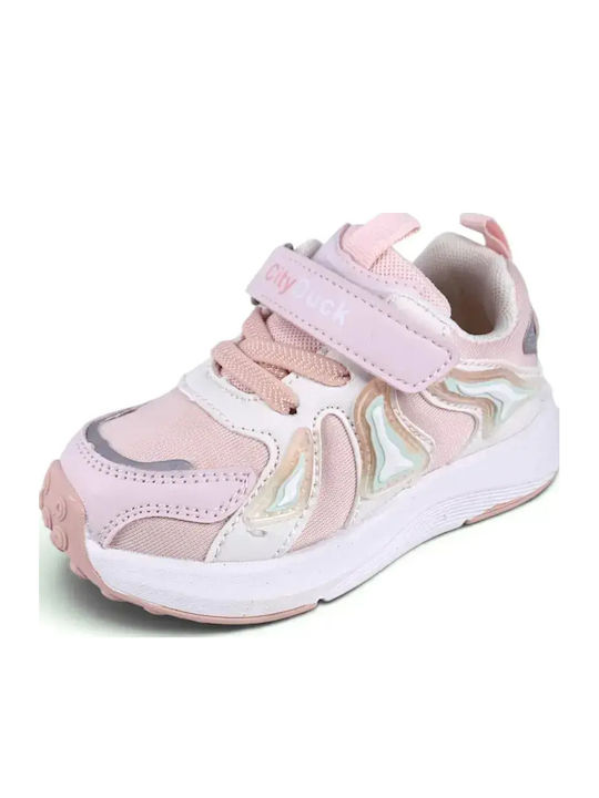 Παιδικά Sneakers με Σκρατς Ροζ