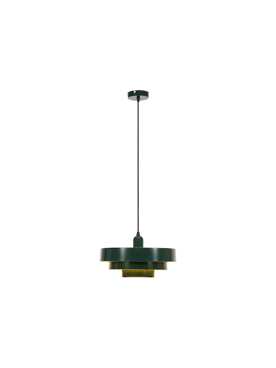 Lucide Lightning Runa Green Ceiling Light 35x35cm
