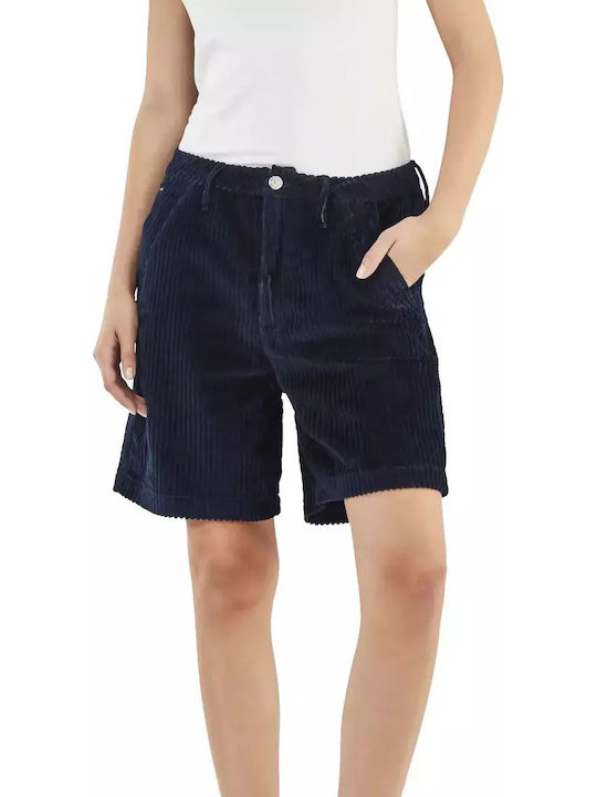 Дамска бермудa Bold Indigo Corduroy, Тъмносин