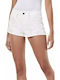 3301 Дамски Дънкови Шорти Inza White