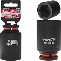 Tvardy Pneumatic Hexagon Long Socket with 3/4" Frame Host Diameter 3/4" 38 20