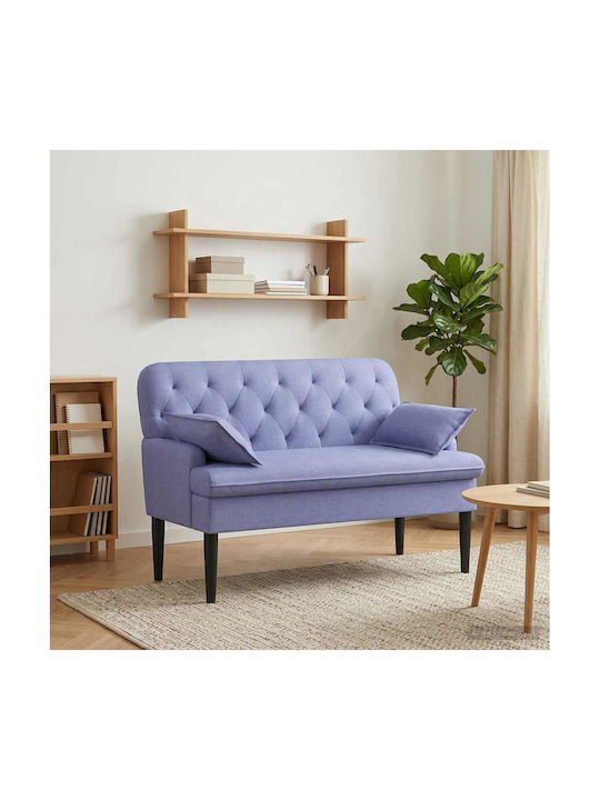 Two-Seater Couch Blue 111x68x80cm