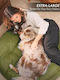 Animal Hundekissen Rund Orthopädisch Grün 95x95cm