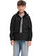 Kids Sports Jacket with Hood Black