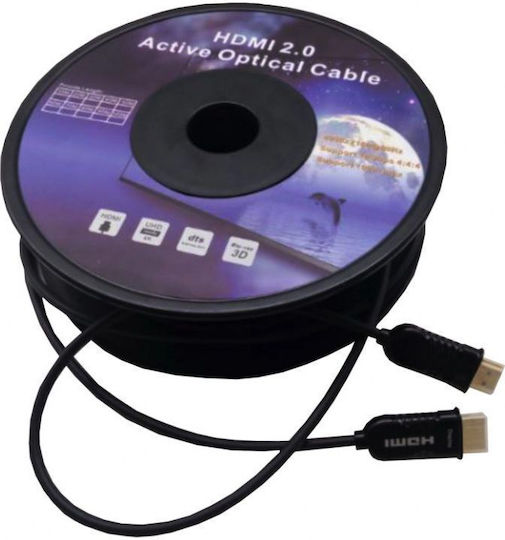 AOC Cablu HDMI 2.0 Premium High Speed 4K 60Hz HDR HDMI de sex masculin - HDMI de sex masculin 70 m Negru