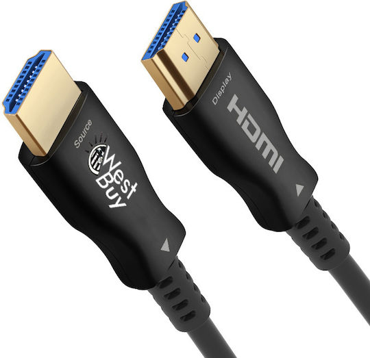AOC Cablu HDMI 2.0 Premium High Speed 4K 60Hz HDR HDMI de sex masculin - HDMI de sex masculin 20 m Negru